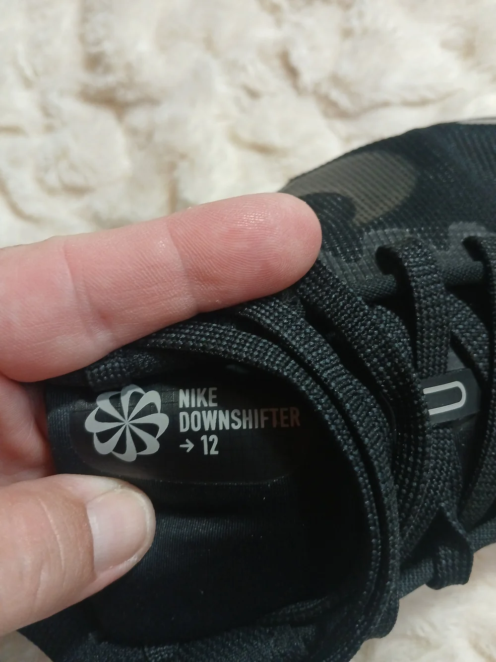 Nike Mens Downshifter 12 Black Athletic Running Shoes Sneakers Size 10.5